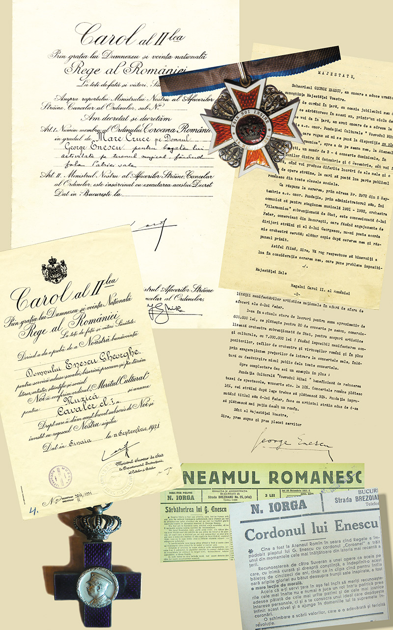 19. George Enescu decorat de Regele Carol al II-lea 