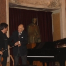 specte de la evenimentul dedicat lui Enescu, la împlinirea a 134 de ani de la nașterea sa
