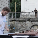 Imagini de la concertul susținut la finalul cursurilor de percuție de la Tescani din perioada 9 - 15 iulie 2018