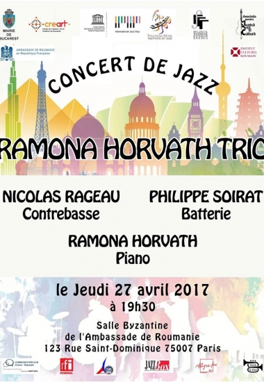 Concert de jazz “RAMONA HORVATH & FRIENDS“ cu ocazia Zilei Internaționale a Jazzului 2017