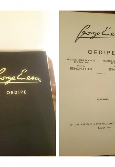 Partitura operei " OEDIPE" de George Enescu