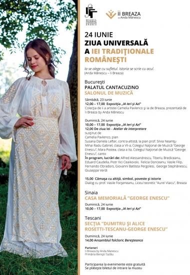 24 iunie - Ziua Universală a IEI tradiționale românești 