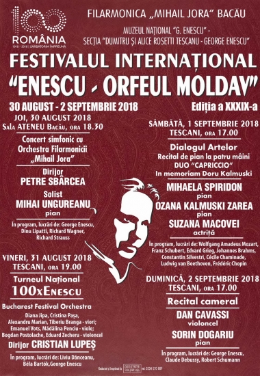 Festivalul “Enescu – Orfeul Moldav”, ediţia 39