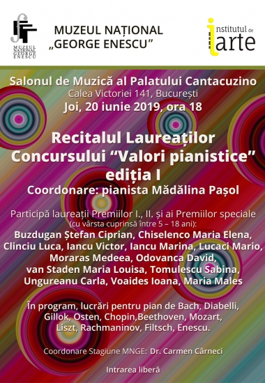 Concertul de gală al laureaților Concursului Internațional “Valori pianistice”, ediția I