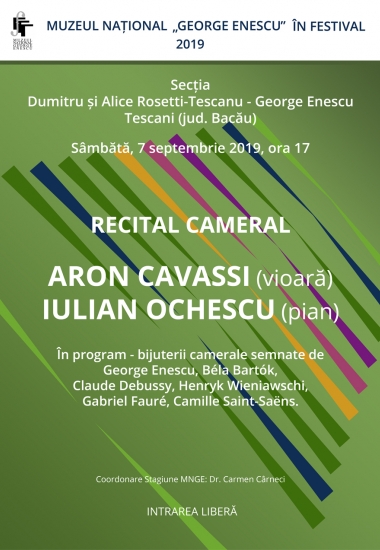 Recital cameral Aron Cavassi și Iulian Ochescu