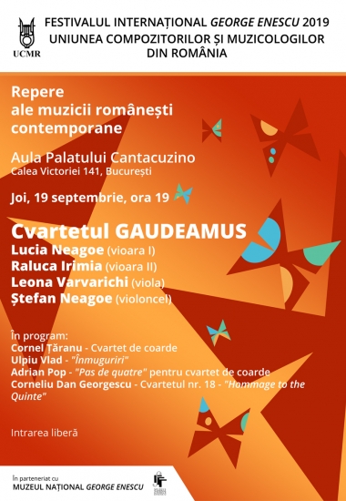 Repere ale muzicii românești contemporane / Cvartetul GAUDEAMUS