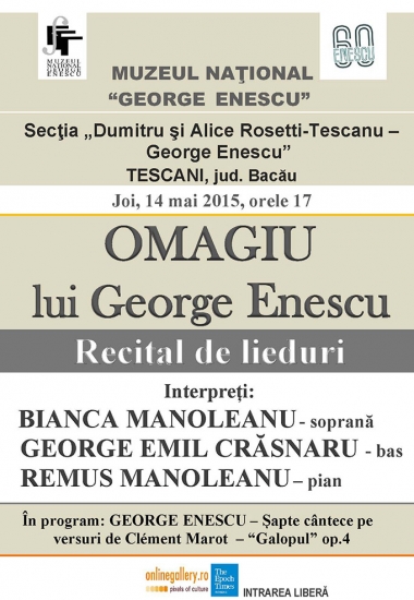 OMAGIU lui George Enescu (Recital de lieduri)