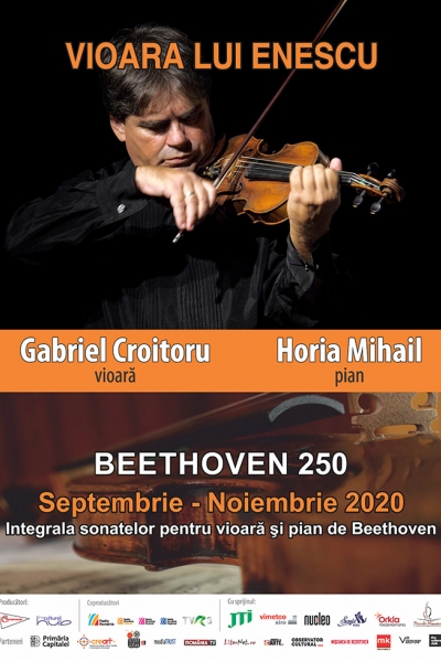 Turneul naţional „Vioara lui Enescu” cu Integrala sonatelor pentru vioară şi pian de Beethoven începe astăzi la Ploieşti