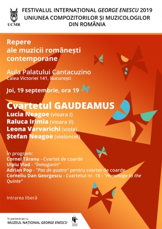Repere ale muzicii românești contemporane / Cvartetul GAUDEAMUS