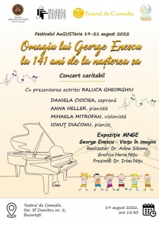 Concert caritabil și expoziție ”George Enescu – Viața în imagini”
