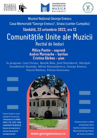 Comunitățile Unite ale Muzicii - Recital de lieduri